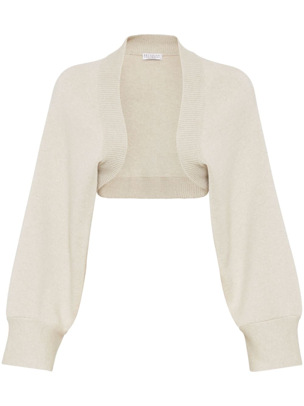 Brunello Cucinelli Cropped-Cardigan aus Kaschmirgemisch - Nude von Brunello Cucinelli