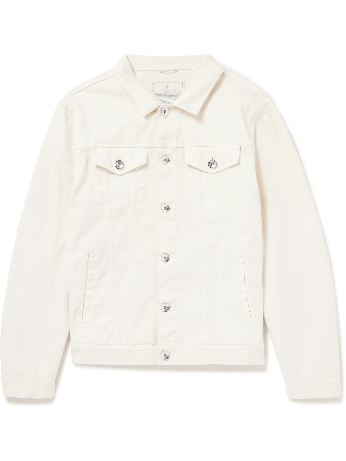 Brunello Cucinelli - Denim Jacket - Men - Neutrals - IT 56 von Brunello Cucinelli