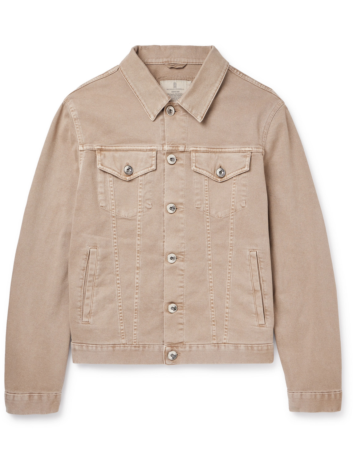 Brunello Cucinelli - Denim Trucker Jacket - Men - Neutrals - IT 48 von Brunello Cucinelli