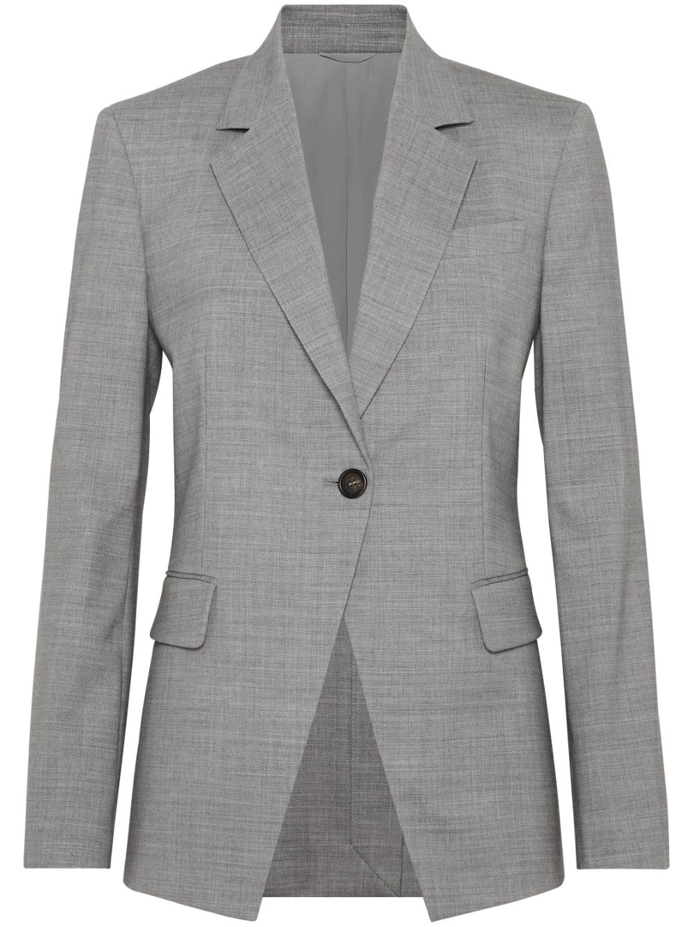 Brunello Cucinelli Einreihiger Blazer - Grau von Brunello Cucinelli