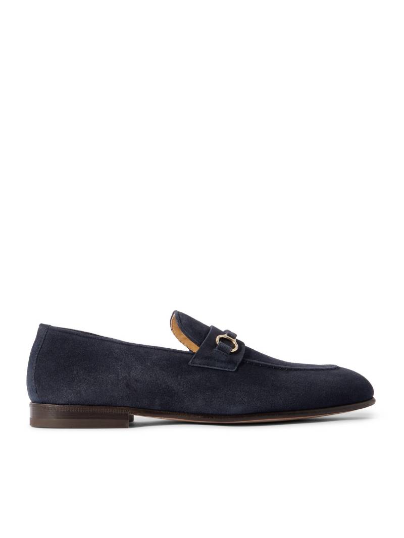 Brunello Cucinelli - Embellished Suede Loafers - Men - Blue - EU 43.5 von Brunello Cucinelli