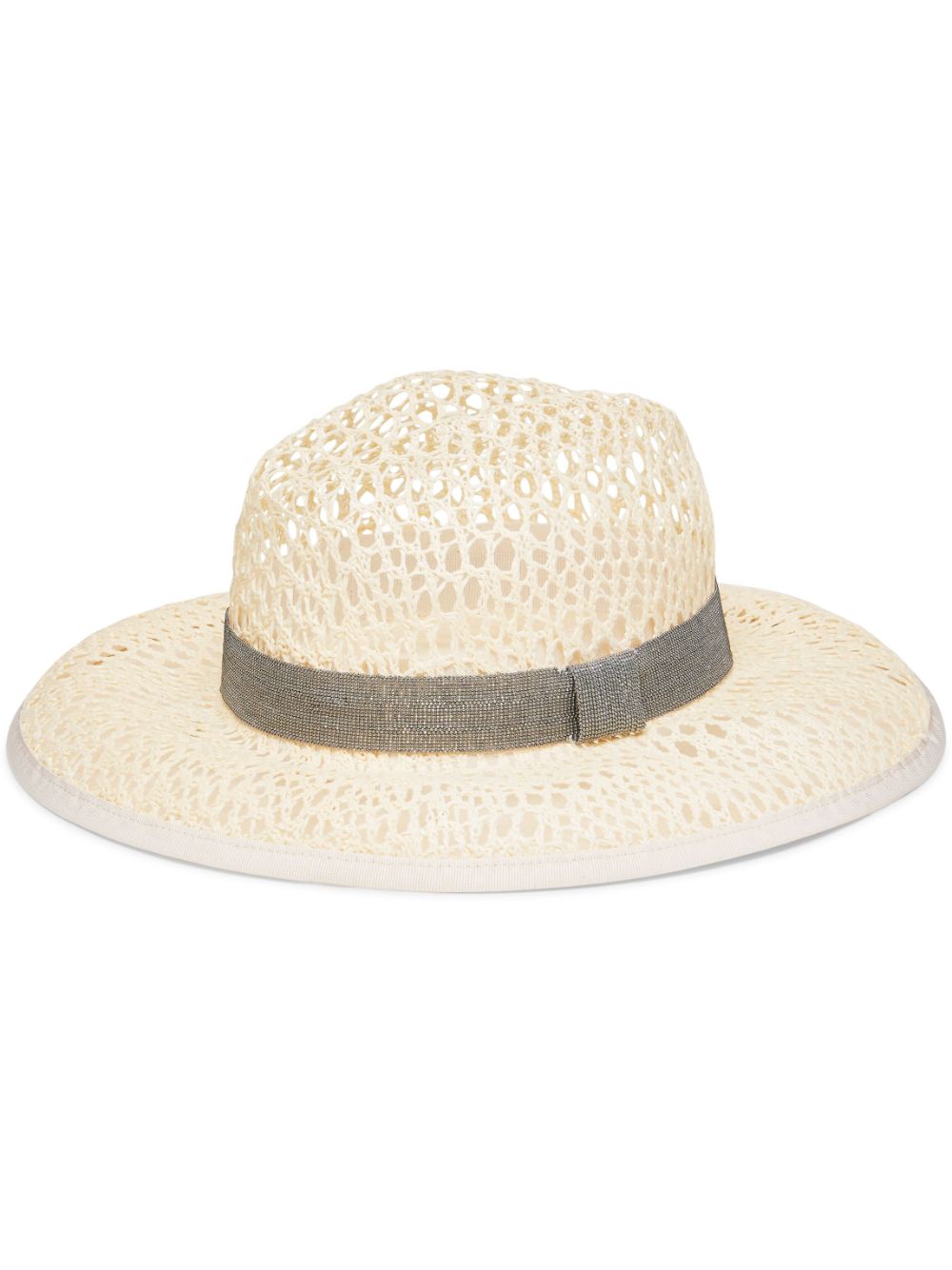 Brunello Cucinelli Fedora mit Monili-Verzierung - Nude von Brunello Cucinelli