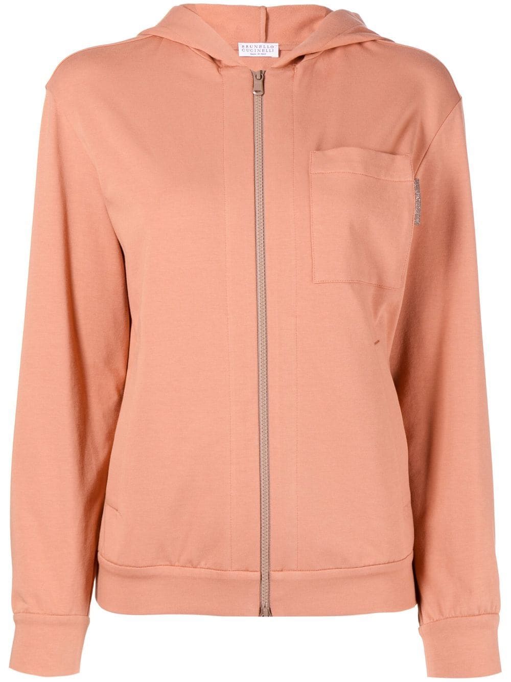 Brunello Cucinelli Fleecejacke mit Reißverschluss - Rosa von Brunello Cucinelli