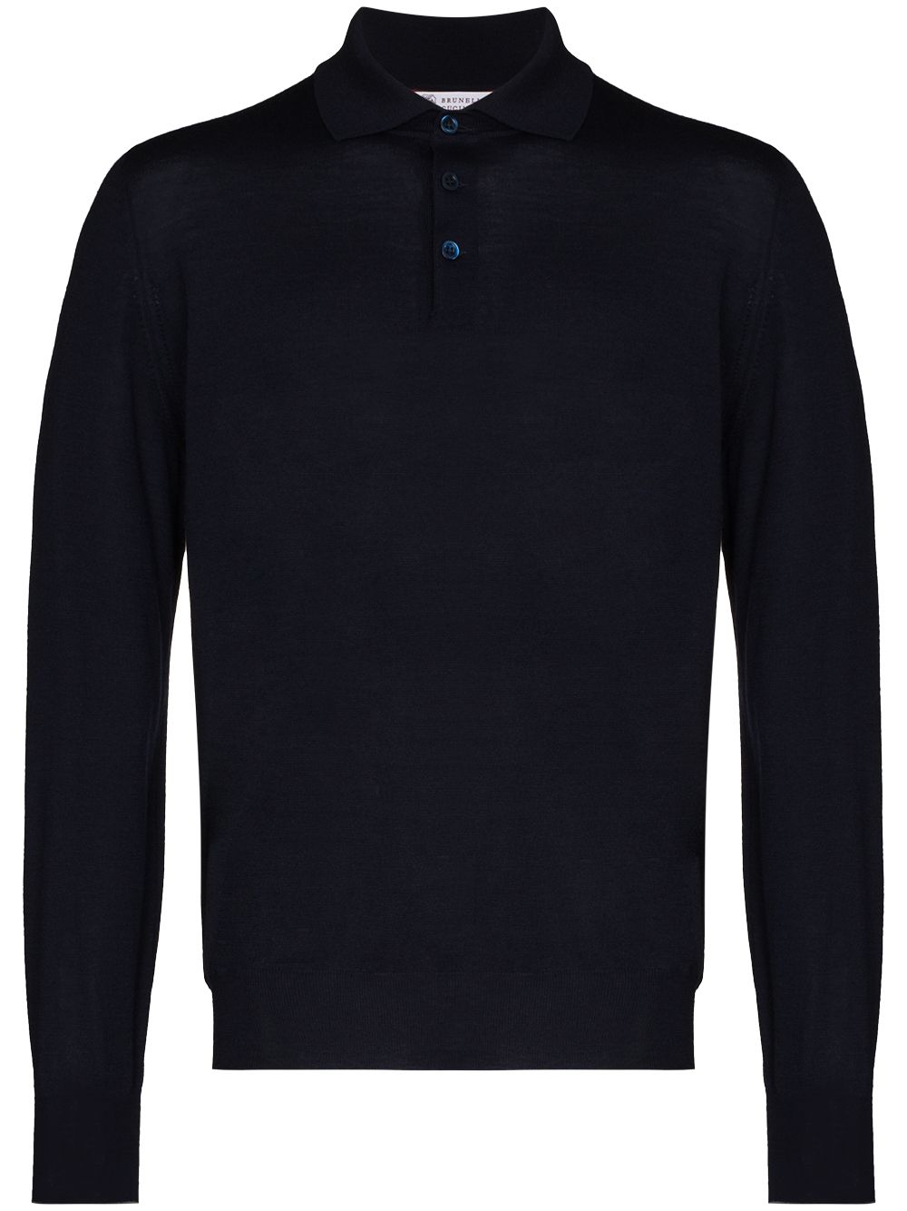 Brunello Cucinelli Gestricktes Poloshirt - Blau von Brunello Cucinelli