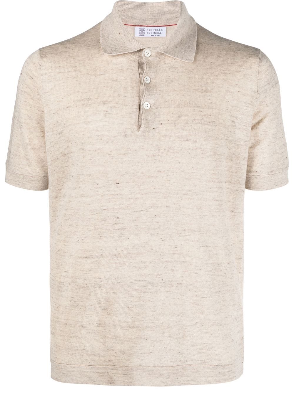 Brunello Cucinelli Gestricktes Poloshirt - Nude von Brunello Cucinelli