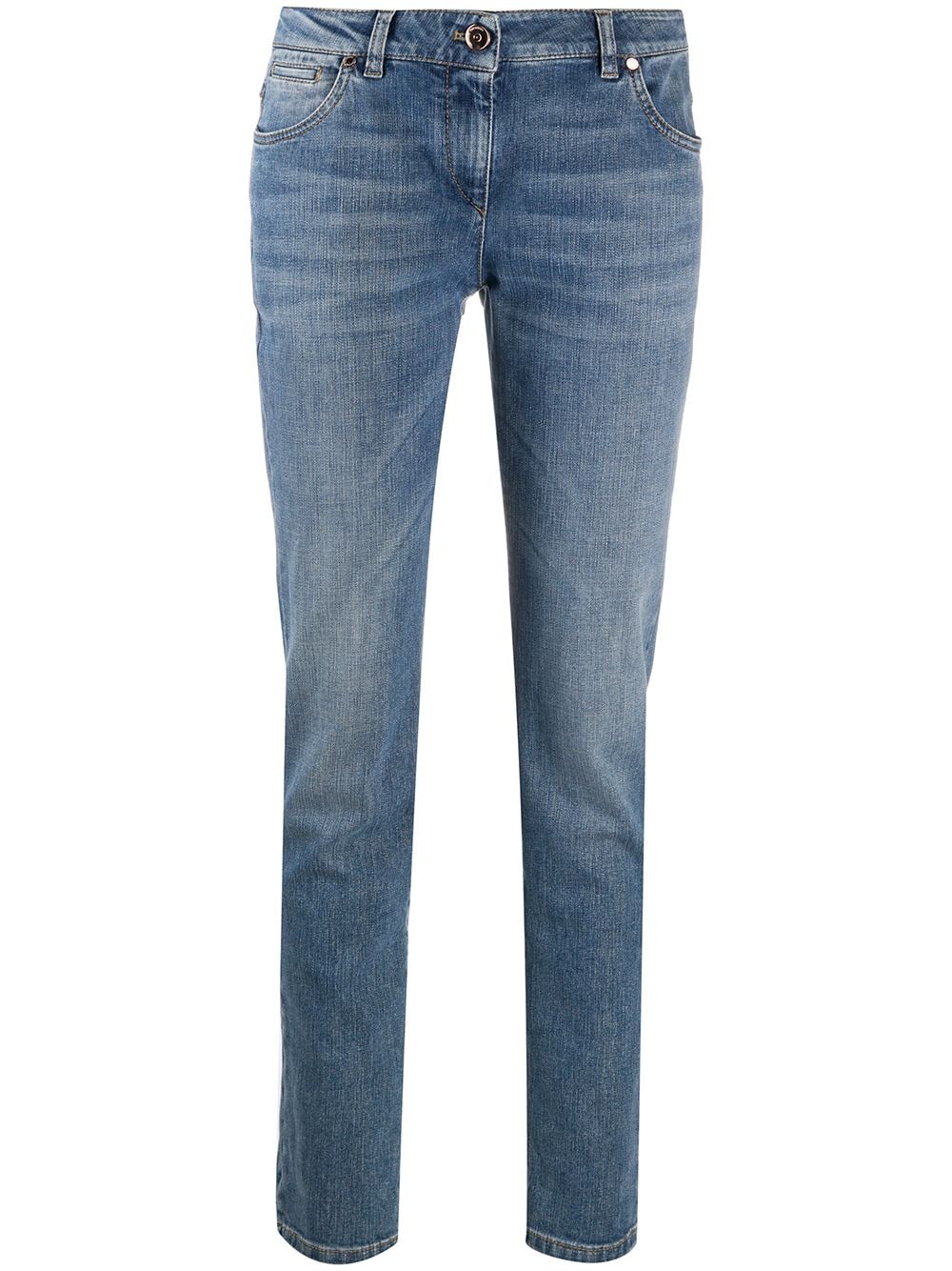 Brunello Cucinelli Jeans mit hohem Bund - Blau von Brunello Cucinelli