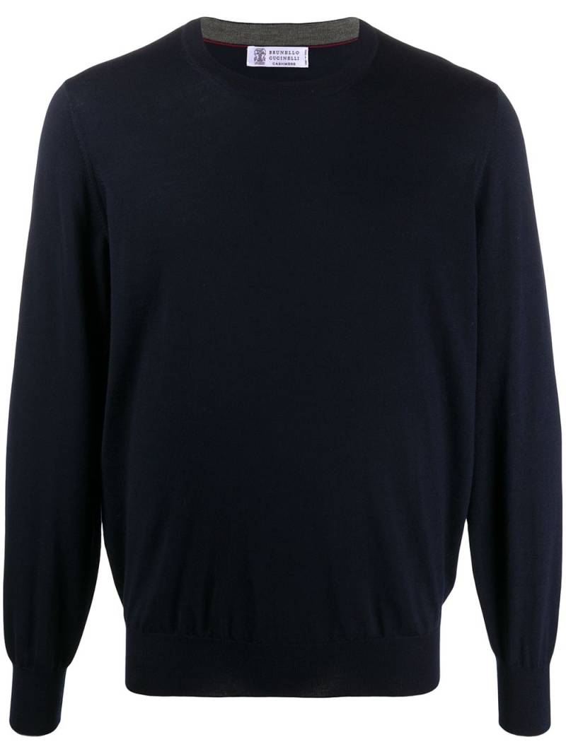 Brunello Cucinelli Klassisches Sweatshirt - Blau von Brunello Cucinelli