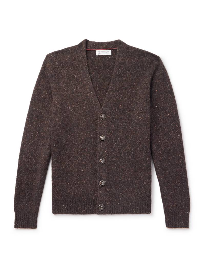Brunello Cucinelli - Knitted Cardigan - Men - Brown - IT 54 von Brunello Cucinelli