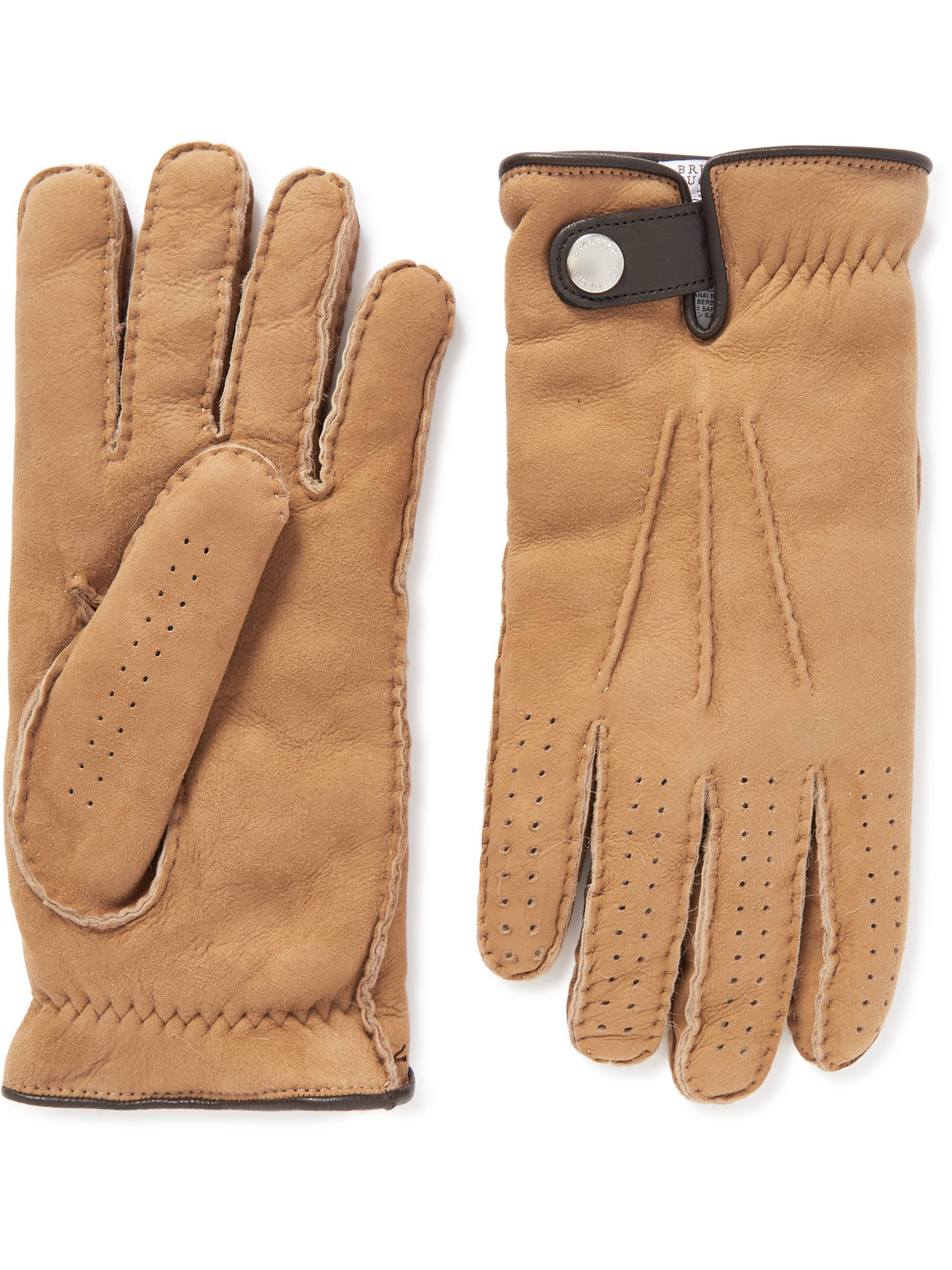 Brunello Cucinelli - Leather Gloves - Men - Neutrals - M von Brunello Cucinelli