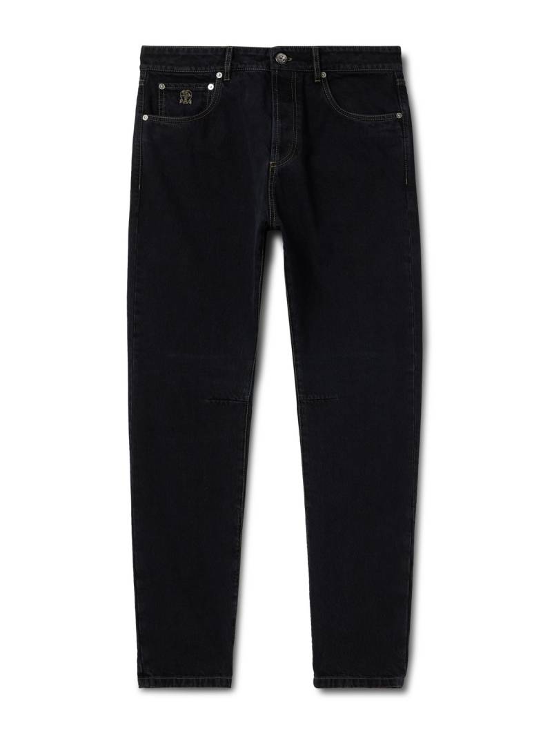 Brunello Cucinelli - Leisure Straight-Leg Jeans - Men - Black - IT 46 von Brunello Cucinelli