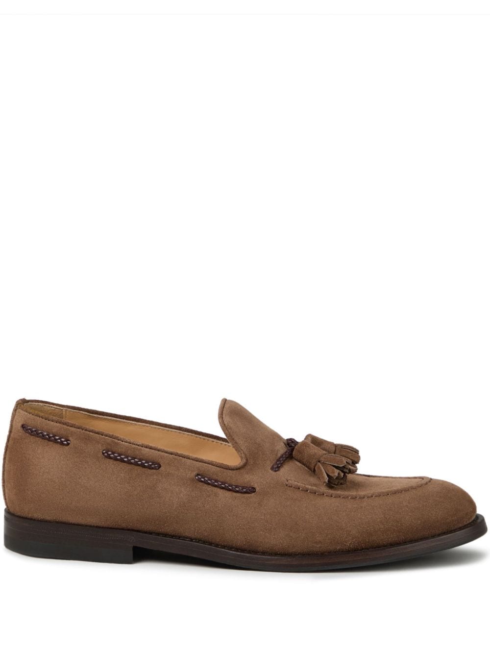 Brunello Cucinelli Loafer aus Wildleder mit Quasten - Braun von Brunello Cucinelli