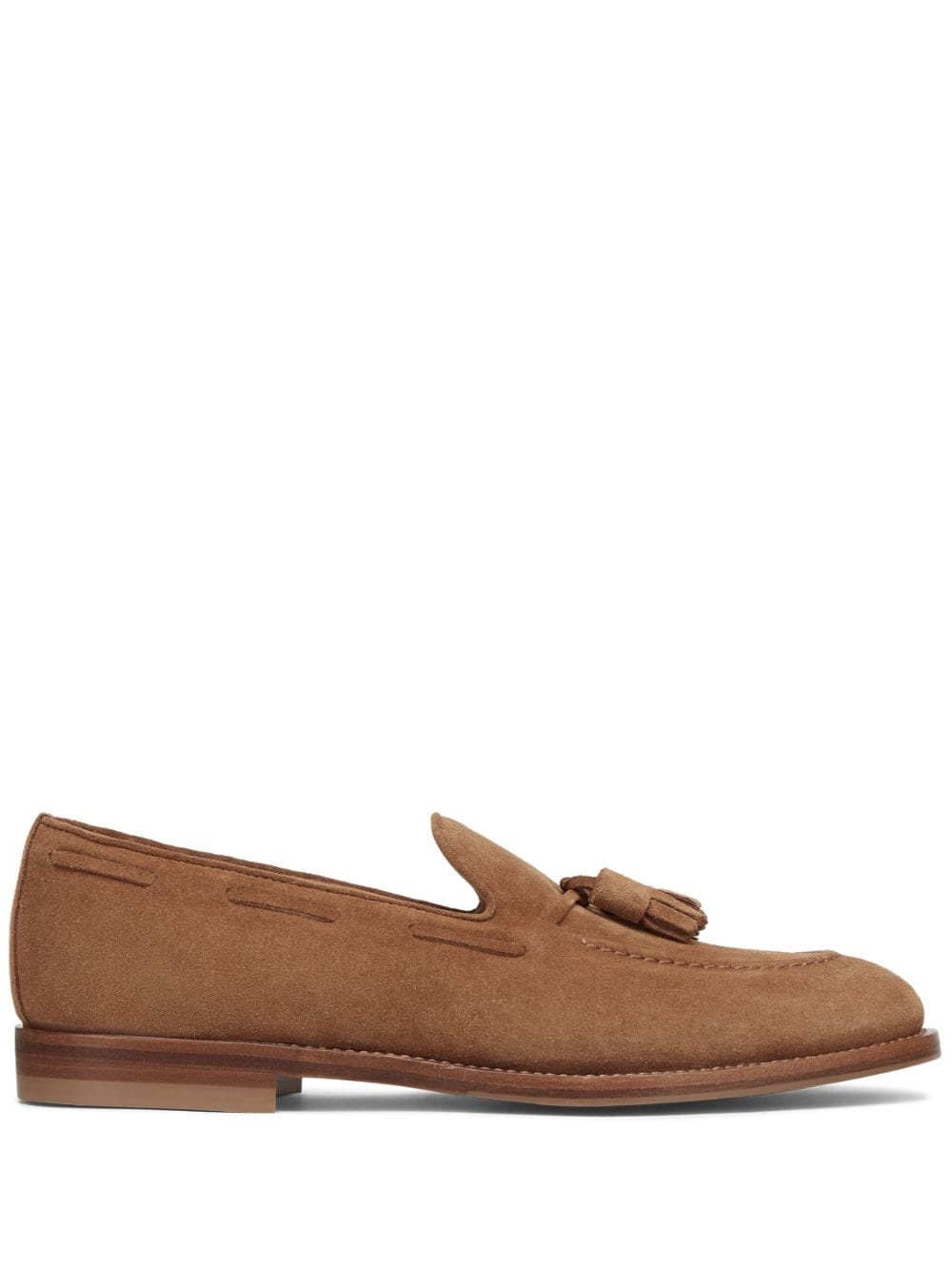 Brunello Cucinelli Loafer aus Wildleder mit Quasten - Braun von Brunello Cucinelli