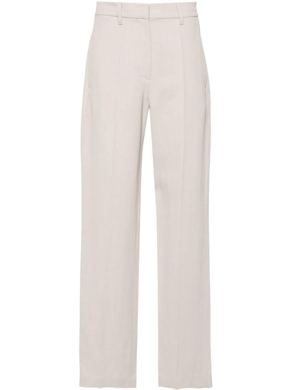 Brunello Cucinelli Monili Cropped-Hose mit Perlenverzierung - Nude von Brunello Cucinelli