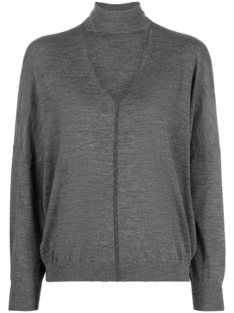 Brunello Cucinelli Gestrickter Pullover - Grau von Brunello Cucinelli