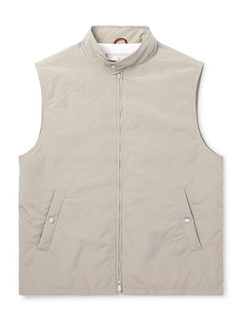 Brunello Cucinelli - Padded Shell Gilet - Men - Gray - IT 54 von Brunello Cucinelli