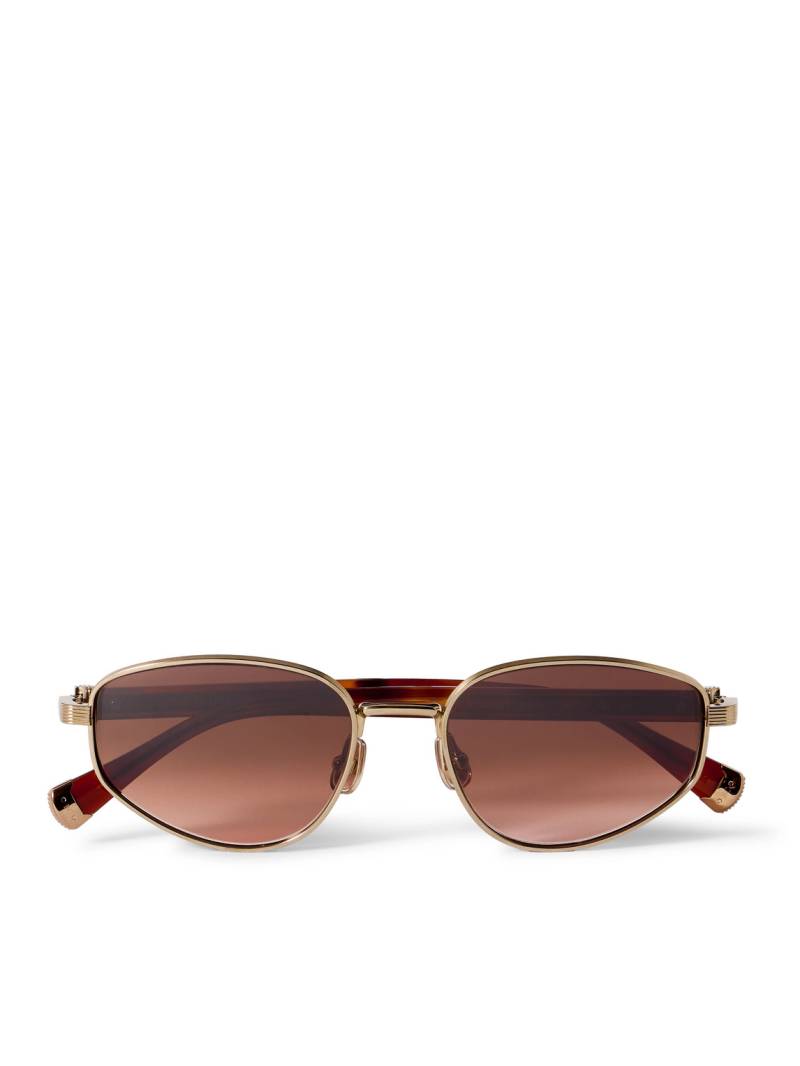 Brunello Cucinelli - Round-Frame Tortoiseshell Acetate and Gold-Tone Sunglasses - Men - Tortoiseshell von Brunello Cucinelli