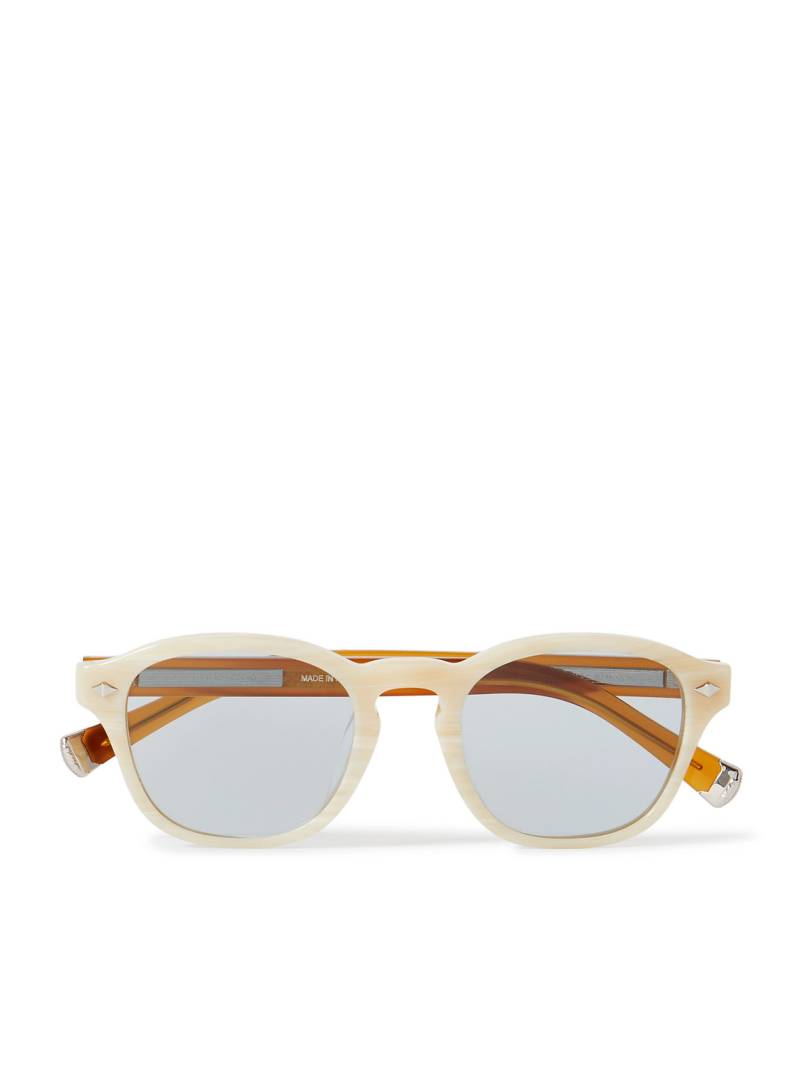 Brunello Cucinelli - Round-Frame Two-Tone Acetate Sunglasses - Men - Neutrals von Brunello Cucinelli