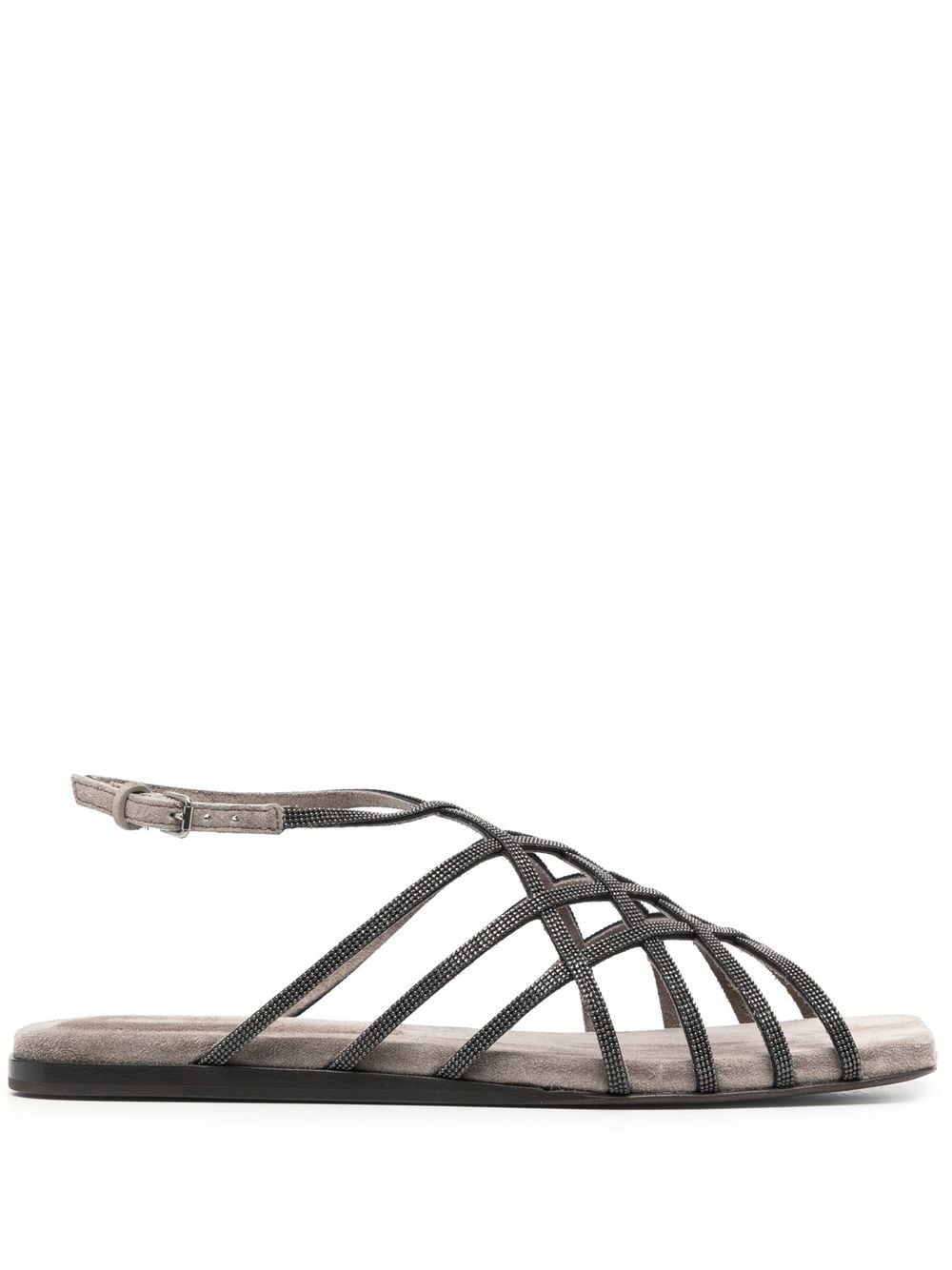 Brunello Cucinelli Sandalen mit Schnallenverschluss - Grau von Brunello Cucinelli