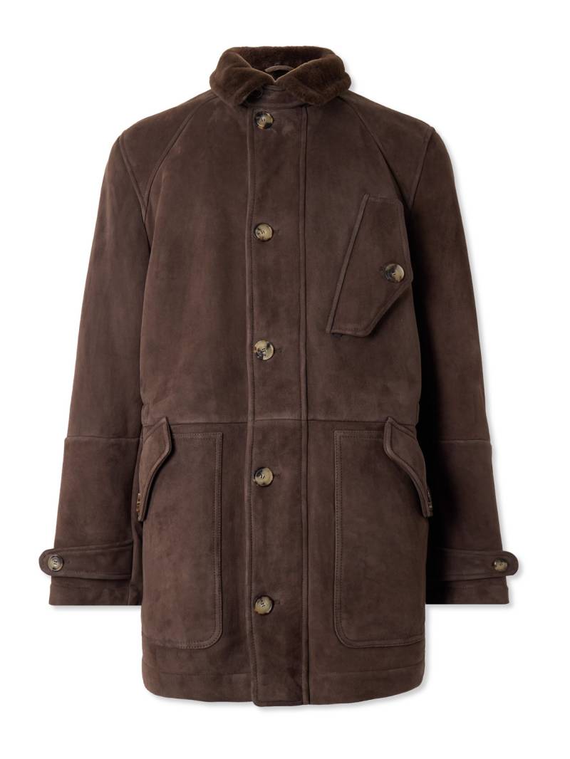 Brunello Cucinelli - Shearling Jacket - Men - Brown - XS von Brunello Cucinelli
