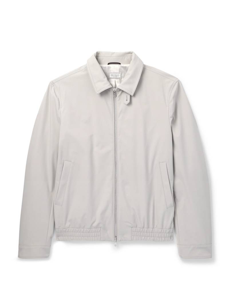 Brunello Cucinelli - Shell Blouson Jacket - Men - Neutrals - IT 52 von Brunello Cucinelli
