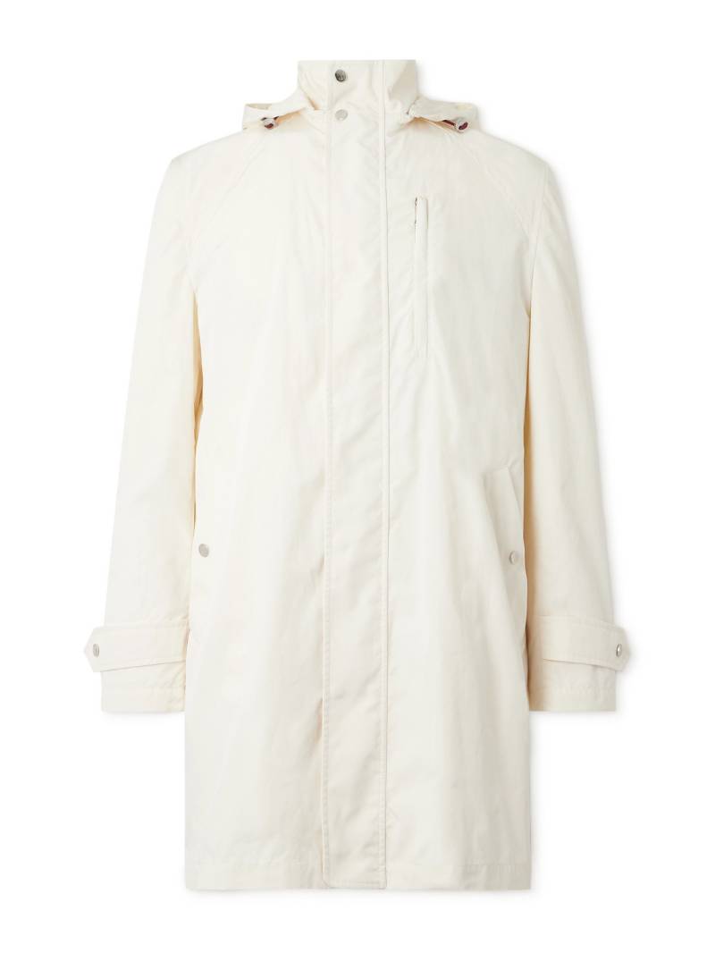 Brunello Cucinelli - Shell Hooded Coat - Men - Neutrals - IT 50 von Brunello Cucinelli