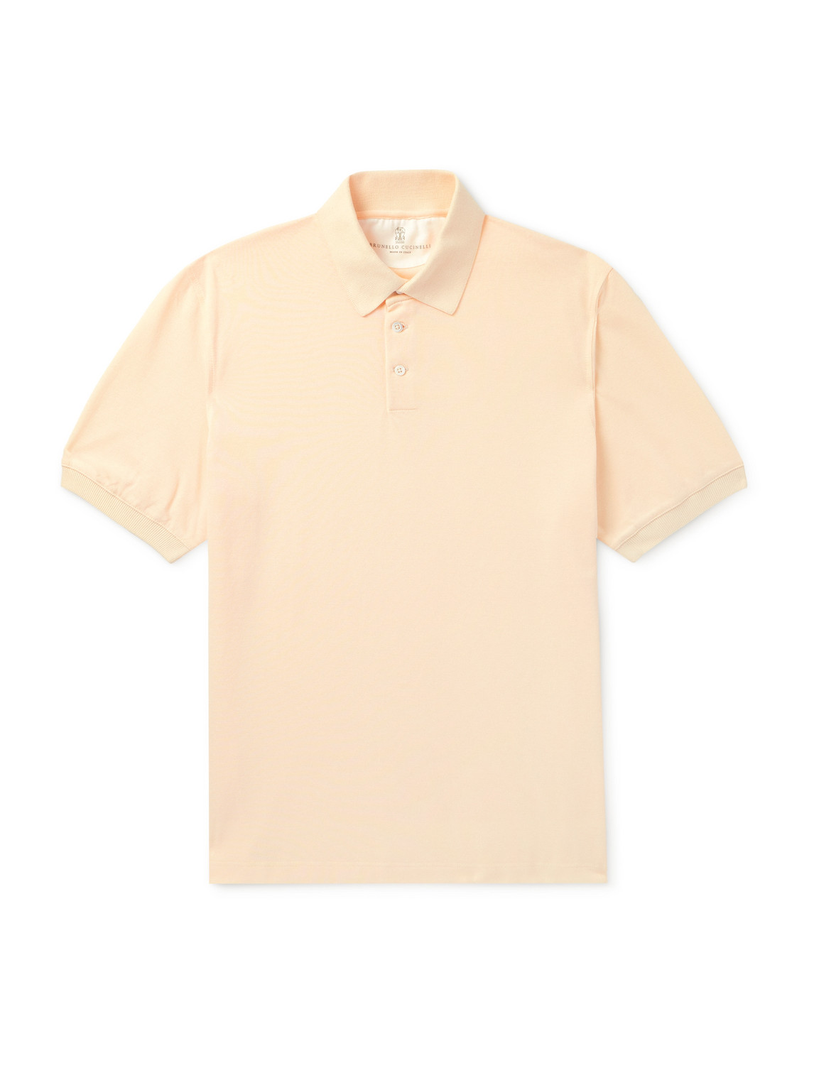 Brunello Cucinelli - Slim-Fit Cotton-Piqué Polo Shirt - Men - Yellow - XXXL Brunello Cucinelli - Slim-Fit Cotton-Piqué Polo Shirt - Men - Yellow - XXXL von Brunello Cucinelli