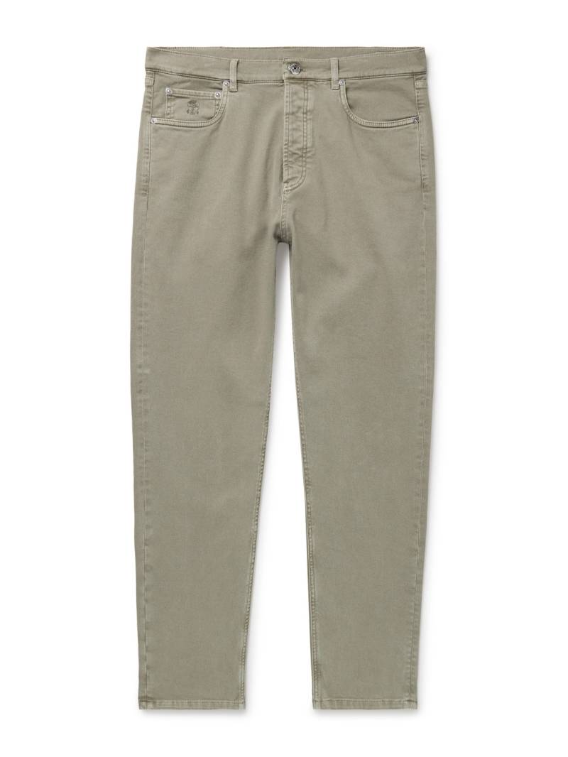 Brunello Cucinelli - Slim-Fit Jeans - Men - Gray - IT 60 von Brunello Cucinelli