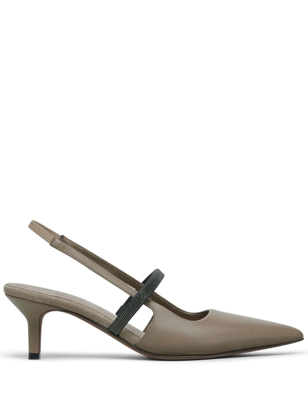 Brunello Cucinelli Slingback-Pumps - Braun von Brunello Cucinelli