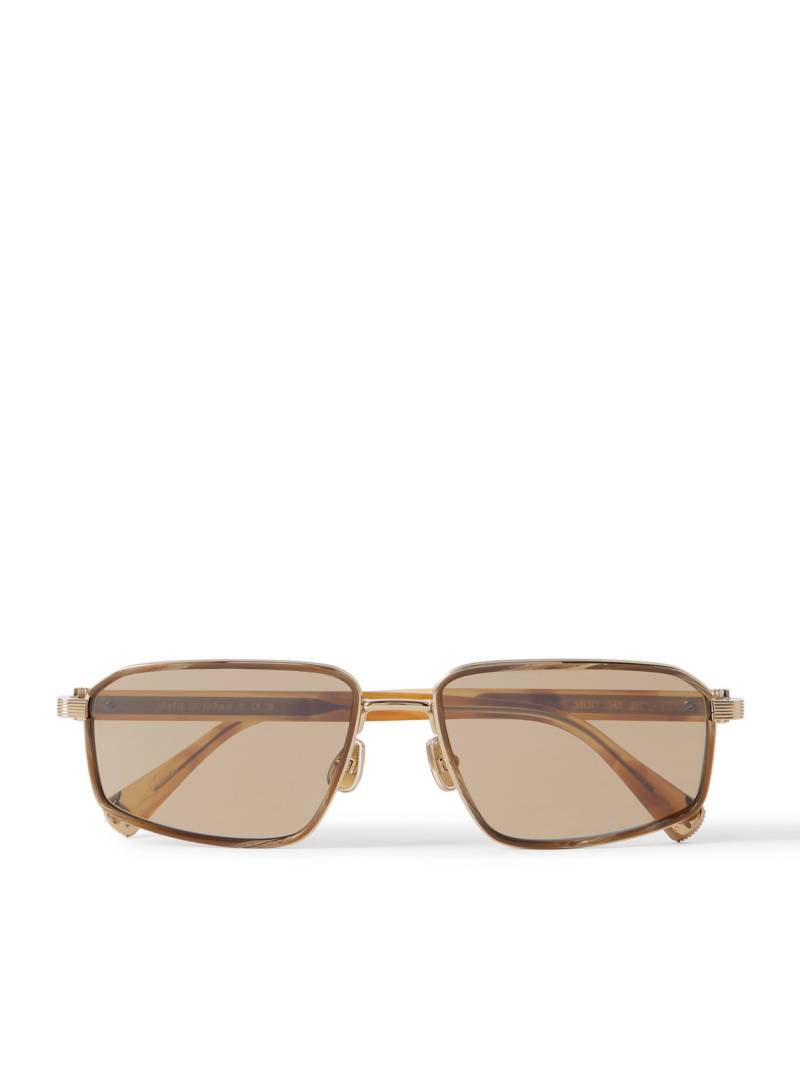 Brunello Cucinelli - Square-Frame Gold-Tone Sunglasses - Men - Gold von Brunello Cucinelli