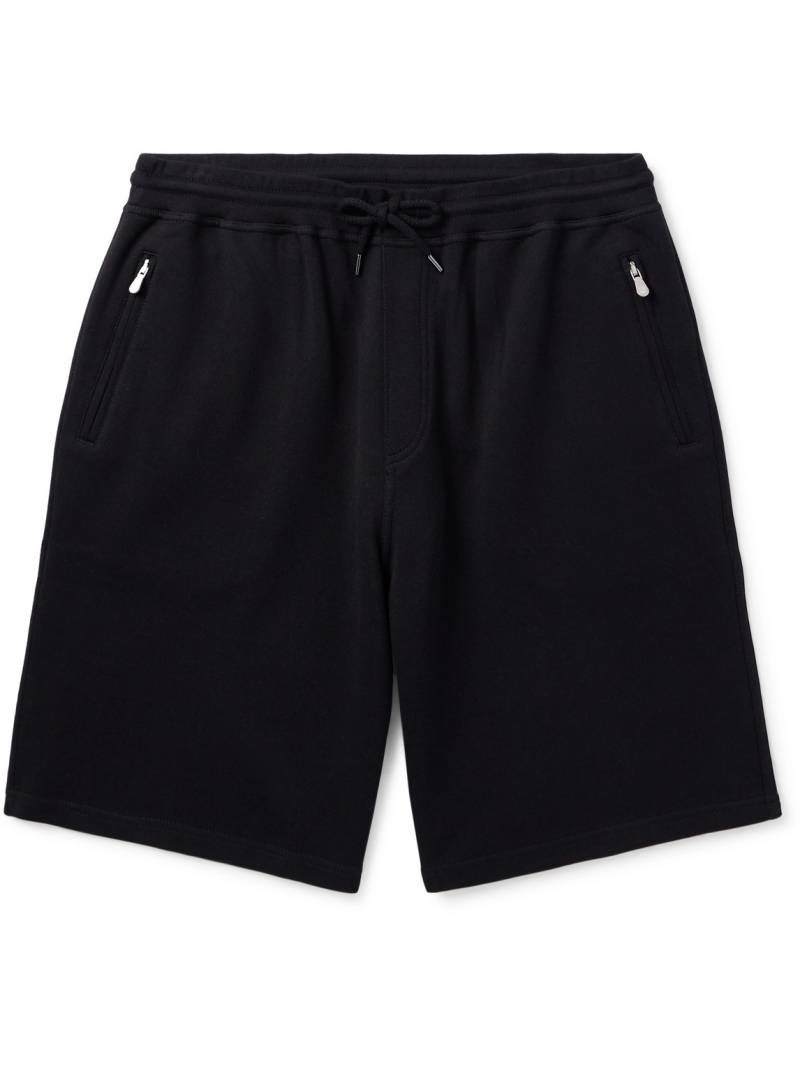 Brunello Cucinelli - Straight-Leg Cotton-Blend Jersey Drawstring Shorts - Men - Black - XXL von Brunello Cucinelli