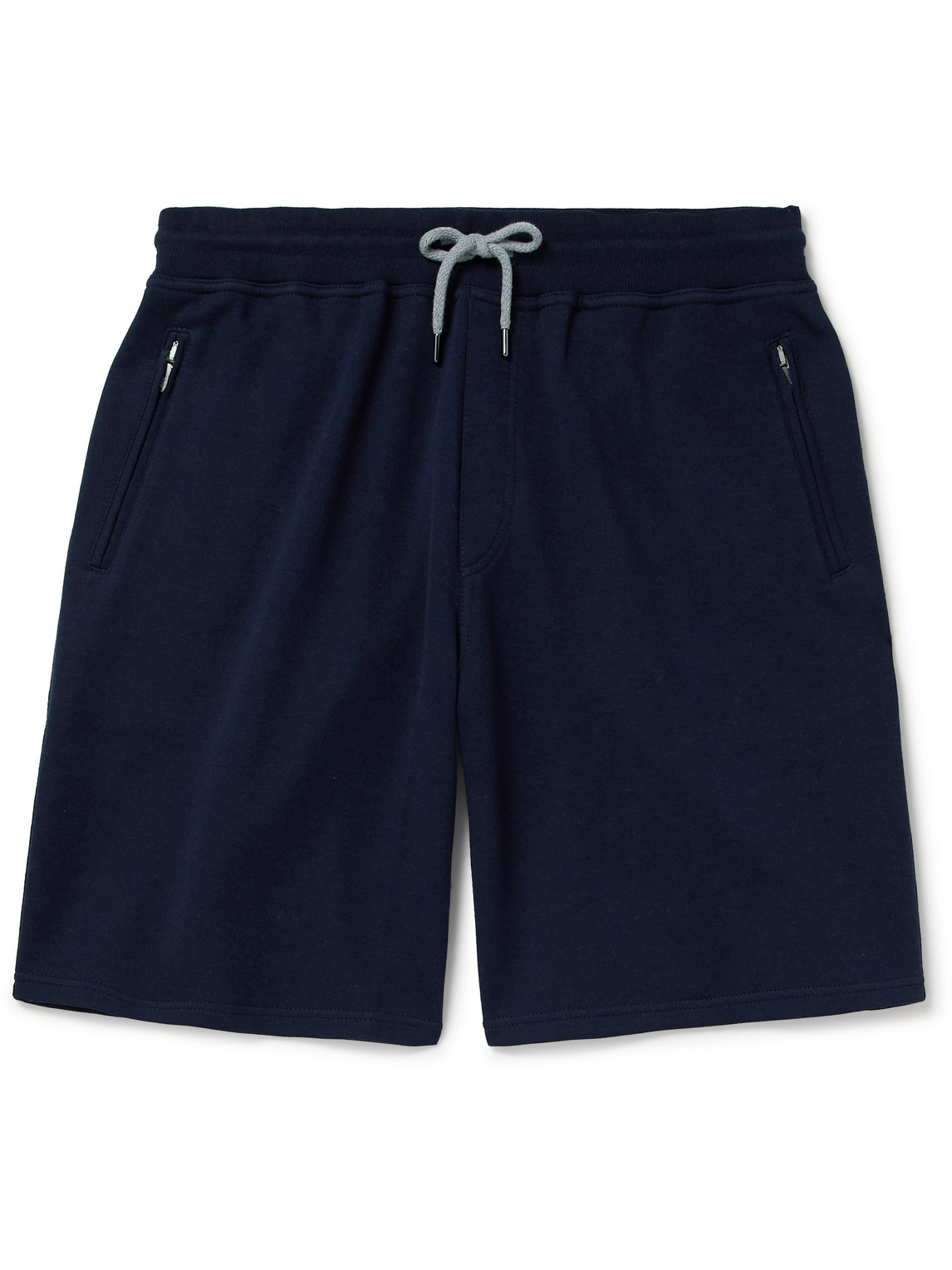 Brunello Cucinelli - Straight-Leg Cotton-Blend Jersey Drawstring Shorts - Men - Blue - XXL Brunello Cucinelli - Straight-Leg Cotton-Blend Jersey Drawstring Shorts - Men - Blue - XXL von Brunello Cucinelli