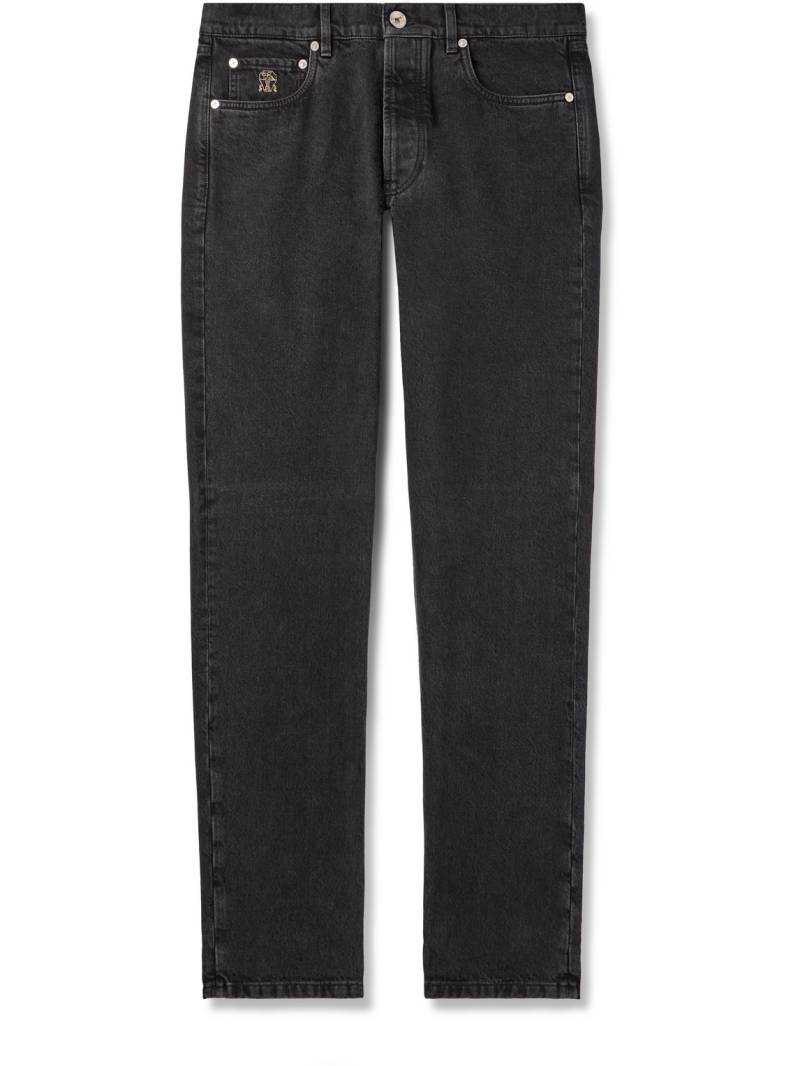 Brunello Cucinelli - Straight-Leg Jeans - Men - Black - IT 56 von Brunello Cucinelli