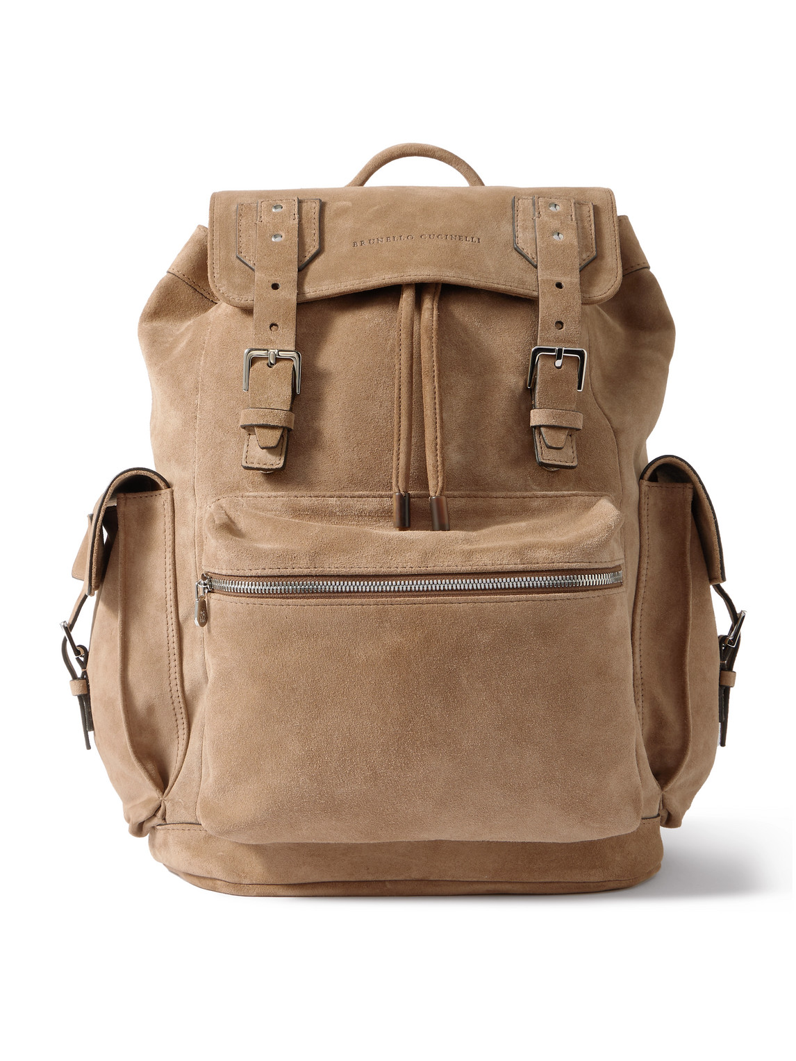 Brunello Cucinelli - Suede Backpack - Men - Brown von Brunello Cucinelli