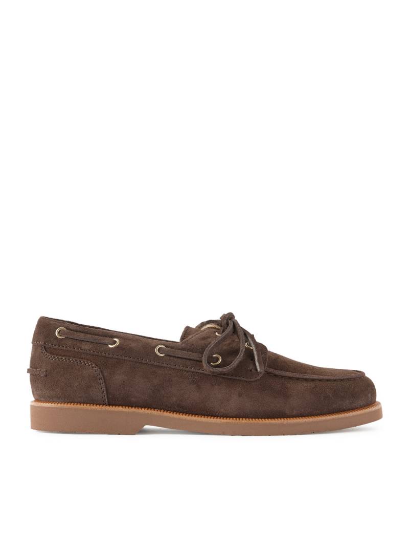 Brunello Cucinelli - Suede Boat Shoes - Men - Brown - EU 43.5 von Brunello Cucinelli
