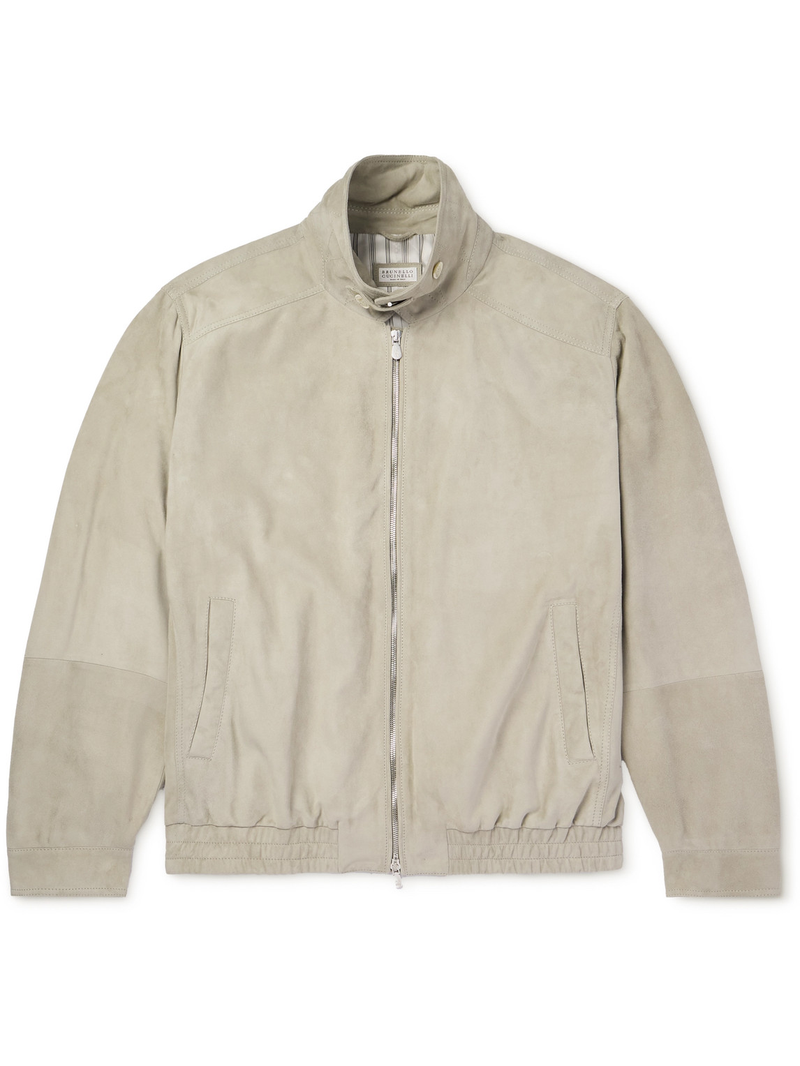 Brunello Cucinelli - Suede Jacket - Men - Neutrals - L von Brunello Cucinelli