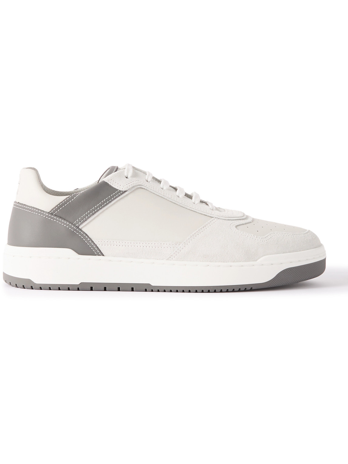 Brunello Cucinelli - Suede and Leather Sneakers - Men - White - EU 42.5 Brunello Cucinelli - Suede and Leather Sneakers - Men - White - EU 42.5 von Brunello Cucinelli