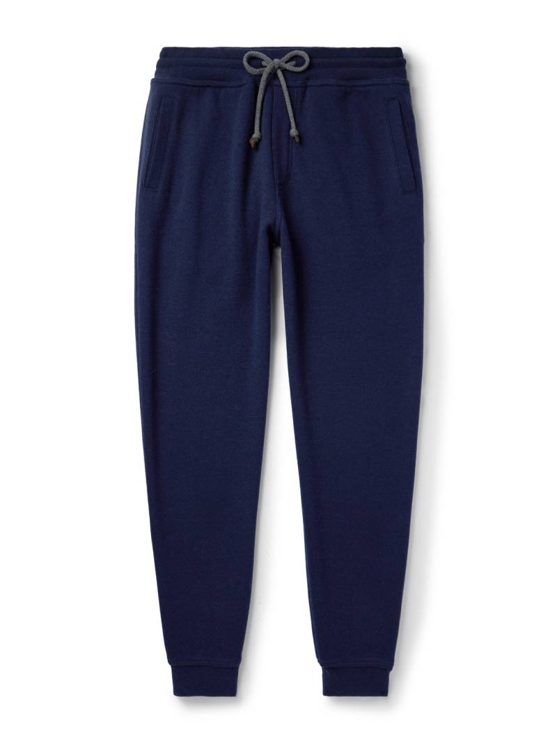 Brunello Cucinelli - Tapered Cashmere-Blend Sweatpants - Men - Blue - XS von Brunello Cucinelli