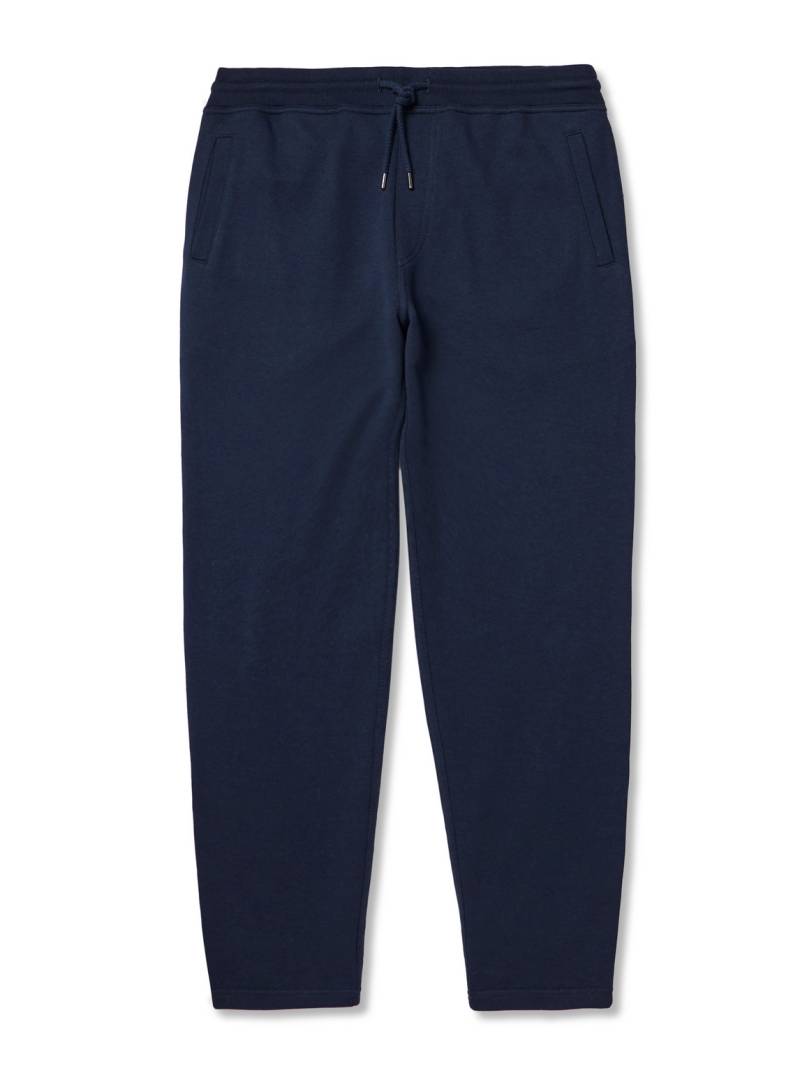 Brunello Cucinelli - Tapered Cotton-Blend Jersey Sweatpants - Men - Blue - XXL von Brunello Cucinelli