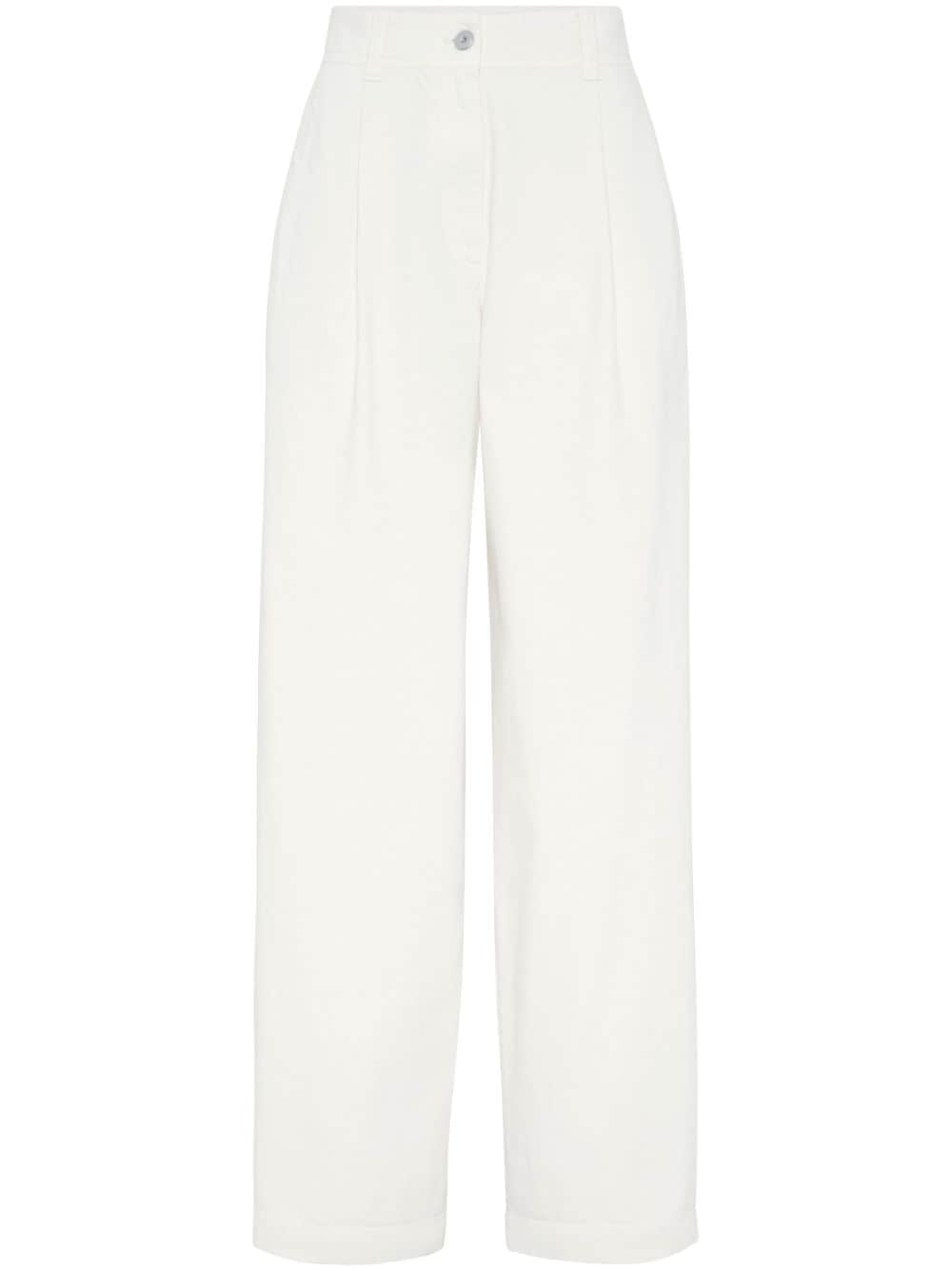 Brunello Cucinelli Weite Jeans - Weiß von Brunello Cucinelli