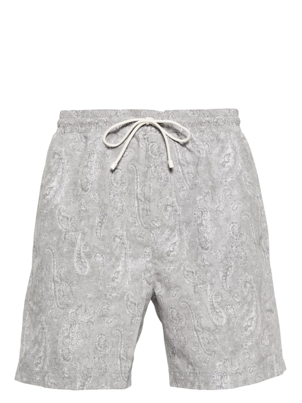 Brunello Cucinelli Badeshorts mit Bandana-Print - Grau von Brunello Cucinelli