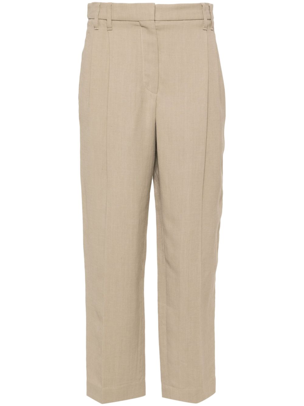 Brunello Cucinelli Tapered-Hose im Cropped-Design - Nude von Brunello Cucinelli