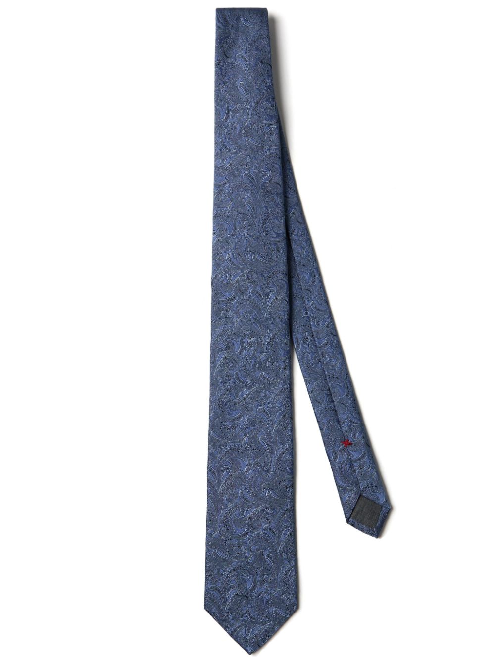 Brunello Cucinelli Seidenkrawatte mit Paisleymuster - Blau von Brunello Cucinelli