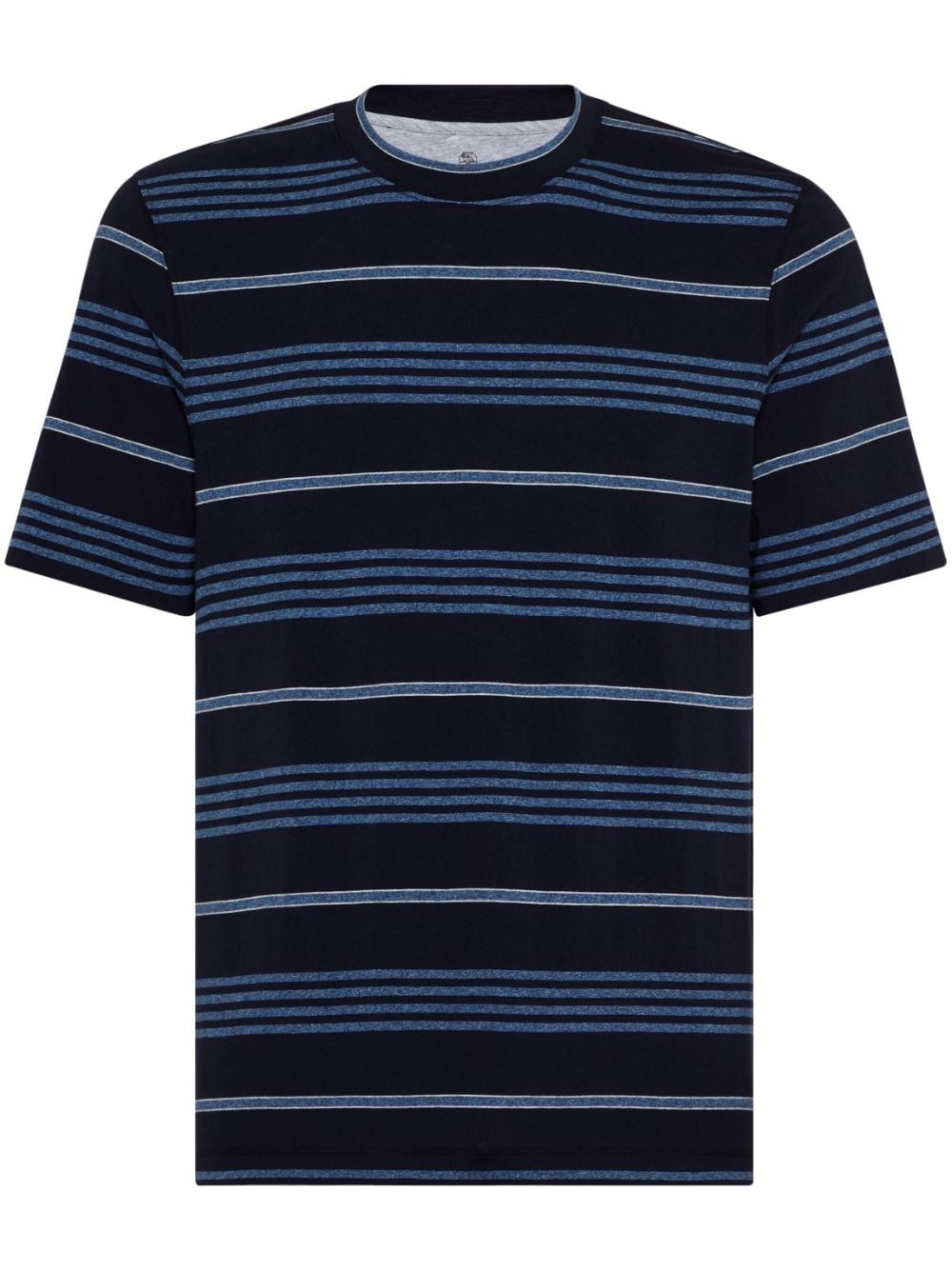 Brunello Cucinelli Gestreiftes T-Shirt - Blau von Brunello Cucinelli