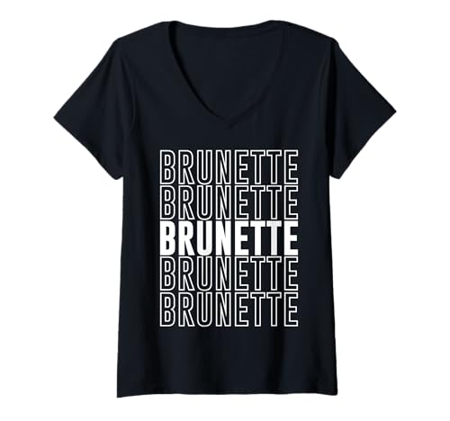 Damen Brünette T-Shirt mit V-Ausschnitt Damen Brünette T-Shirt mit V-Ausschnitt von Brunette Apparel