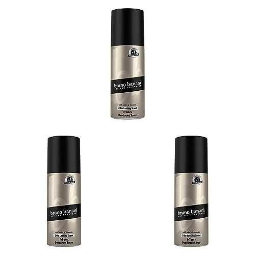 bruno banani Körperspray für Herren, 150 ml (Packung mit 3) von Bruno Banani Fragrance