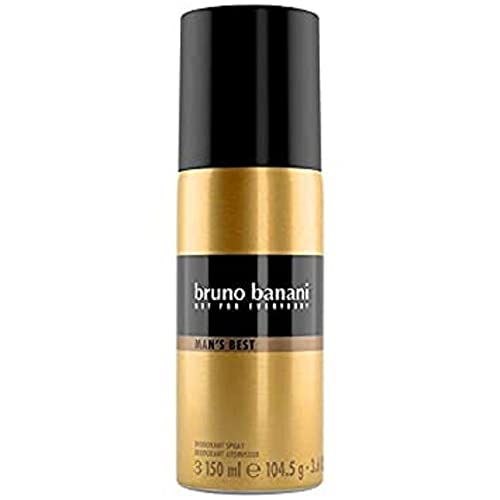 bruno banani Man's Best Deodorant Body Spray, maskulin, 1er Pack (1 x 150 ml) von bruno banani