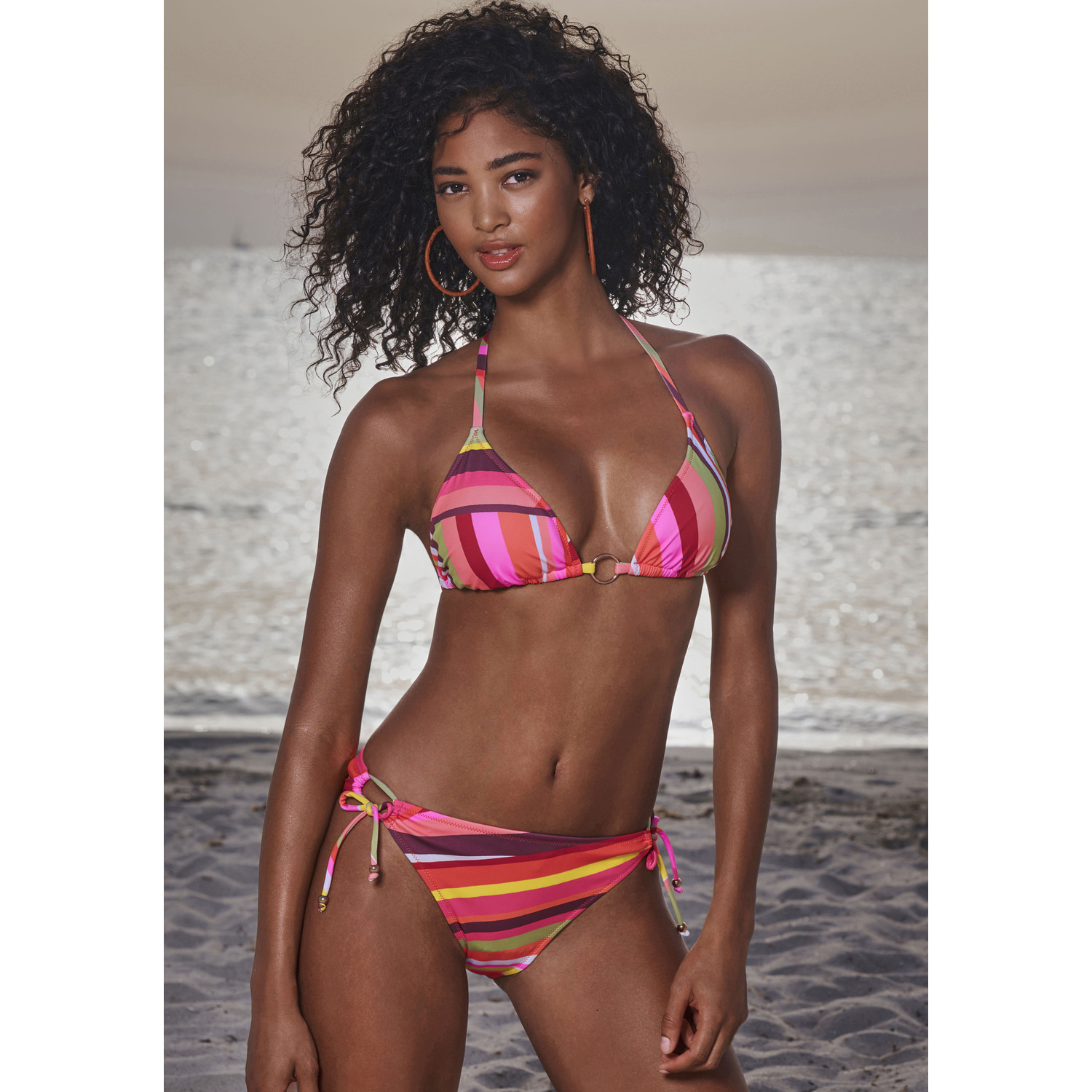 BRUNO BANANI Triangel-Bikini Damen orange bedruckt Gr.40 Cup C/D BRUNO BANANI Triangel-Bikini Damen orange bedruckt Gr.40 Cup C/D von Bruno Banani