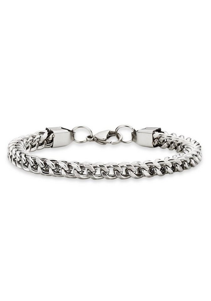 Bruno Banani Armband Schmuck Geschenk, Armkette Panzerkette 6 mm breit Silber von Bruno Banani