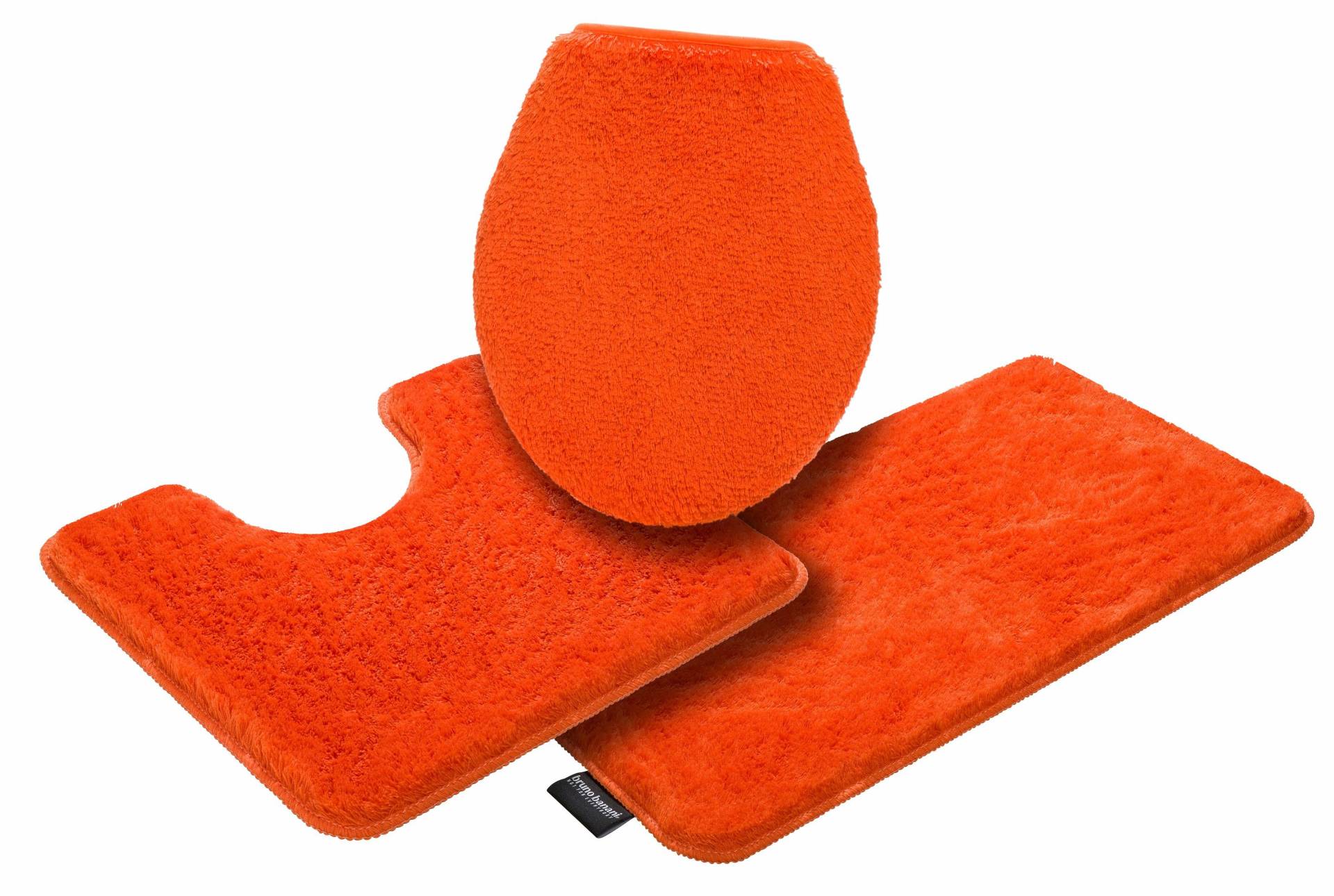 Bruno Banani Badematte "Lana, Badvorleger, Badezimmer Teppich" Höhe 25 mm rutschhemmend beschichtet fußbodenheizungsgeeignet  schnell trocknend  strapazierfähig Badteppich, Badematten, unifarben, auch als 3 teiliges Set & rund von Bruno Banani