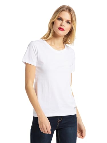 bruno banani Basic T-Shirt Weiß M von bruno banani